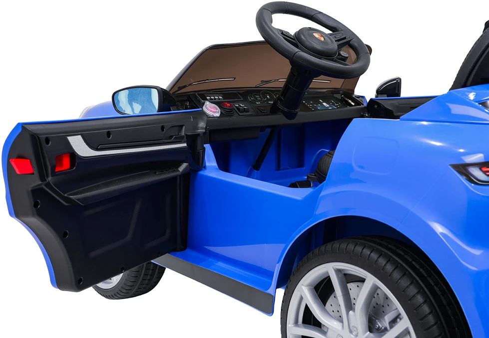 Mėlyna Elektromobilis Porsche Cayenne, Mėlyna