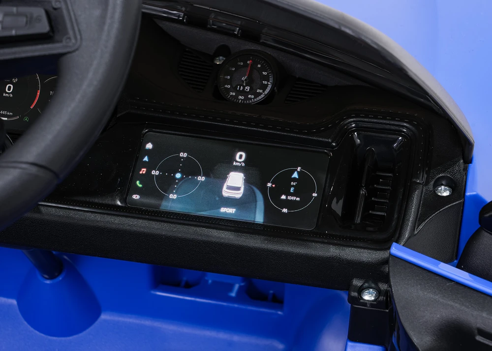 Mėlyna Elektromobilis Porsche Cayenne, Mėlyna