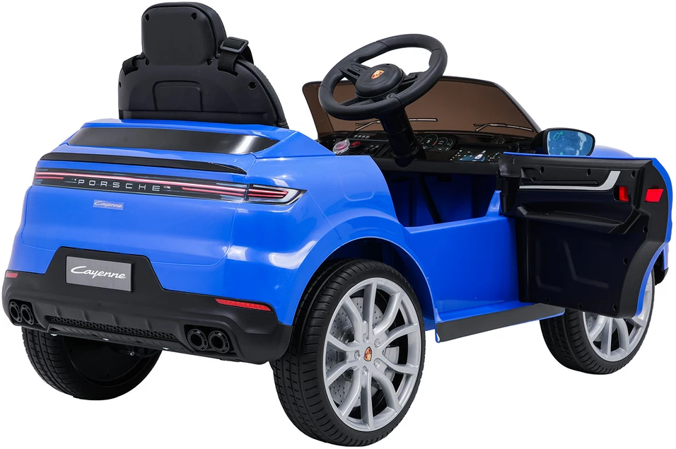 Mėlyna Elektromobilis Porsche Cayenne, Mėlyna