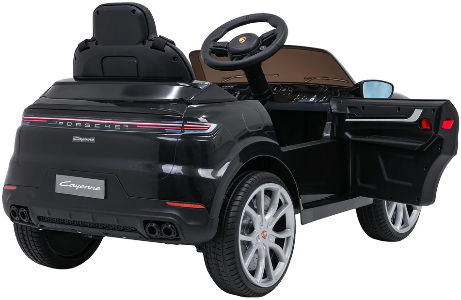 Elektromobilis Porsche Cayenne, Juodas