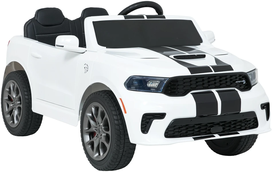 Vaikiškas elektromobilis Dodge Durango baltas