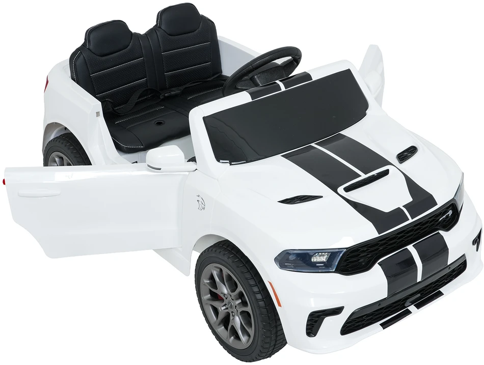 Vaikiškas elektromobilis Dodge Durango baltas