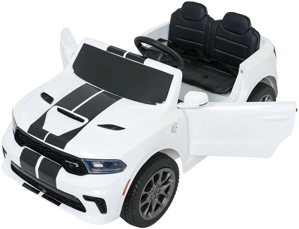Vaikiškas elektromobilis Dodge Durango baltas