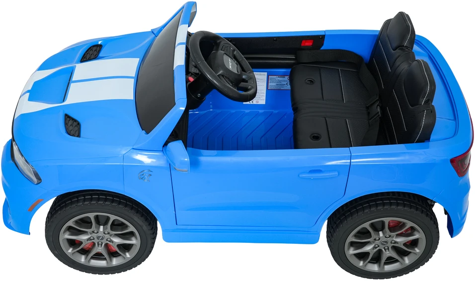 Vaikiškas elektromobilis Dodge Durango mėlynas