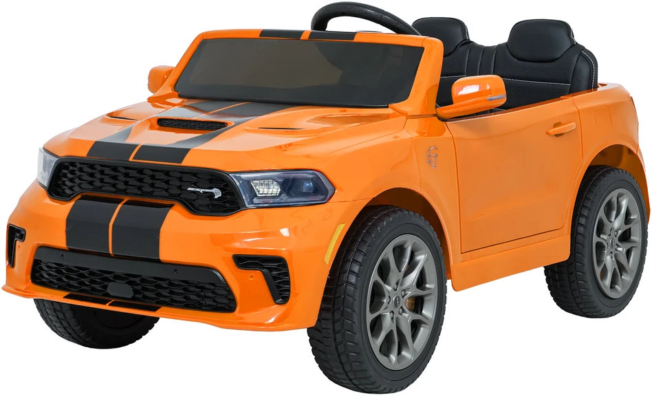 Vaikiškas elektromobilis Dodge Durango oranžinis