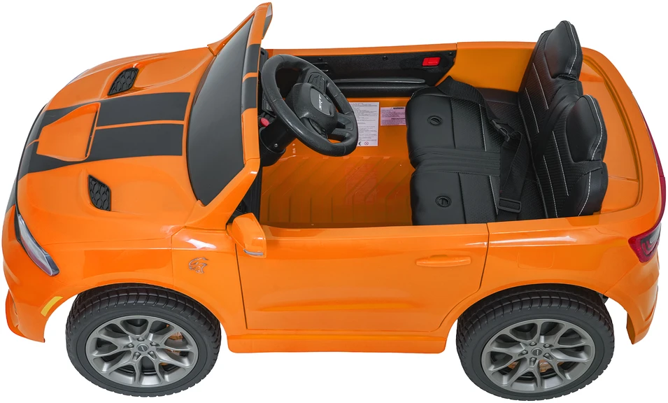 Vaikiškas elektromobilis Dodge Durango oranžinis