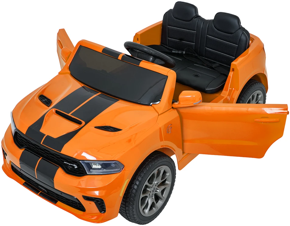 Vaikiškas elektromobilis Dodge Durango oranžinis