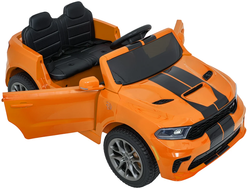Vaikiškas elektromobilis Dodge Durango oranžinis
