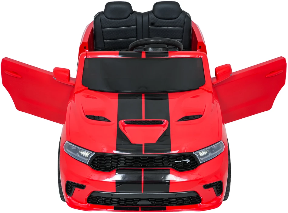 Vaikiškas elektromobilis Dodge Durango raudonas