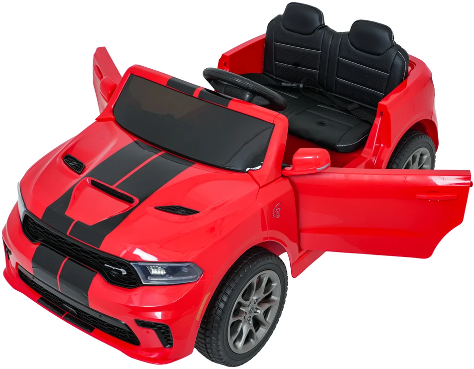 Vaikiškas elektromobilis Dodge Durango raudonas