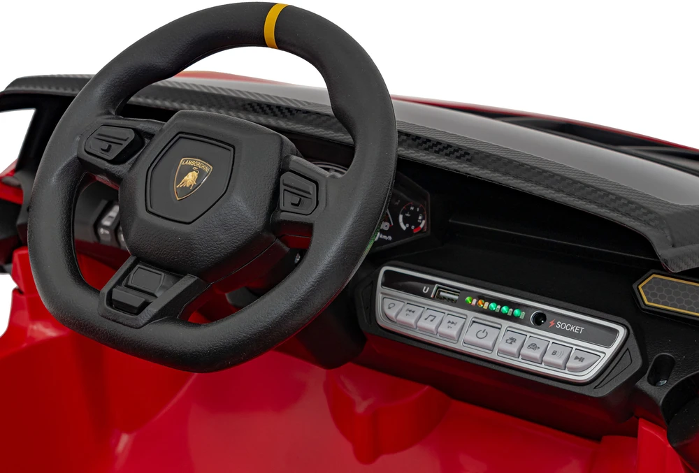 Ramiz Elektromobilis vaikams Lamborghini Invencible 4x4 raudonas