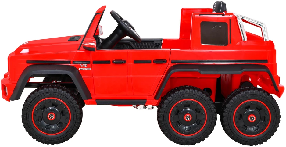 Ramiz Elektrinė mašina vaikams Mercedes G63 6x6 AMG Raudona