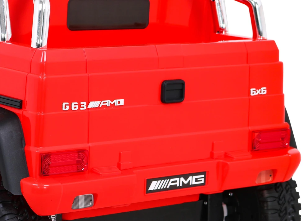 Ramiz Elektrinė mašina vaikams Mercedes G63 6x6 AMG Raudona