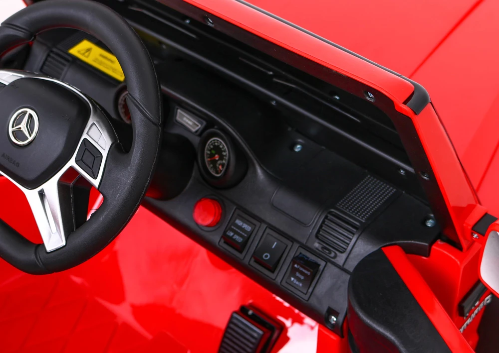 Ramiz Elektrinė mašina vaikams Mercedes G63 6x6 AMG Raudona