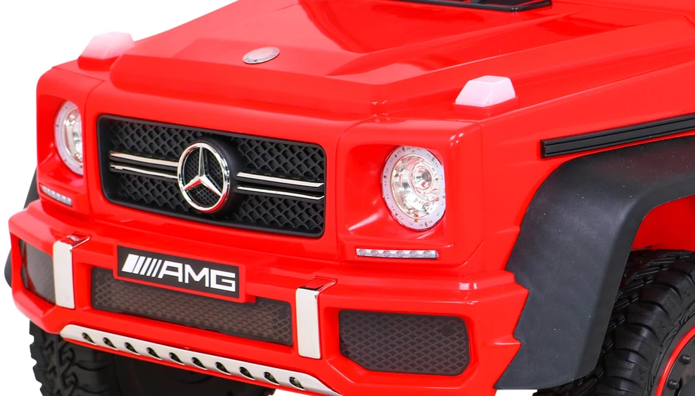 Ramiz Elektrinė mašina vaikams Mercedes G63 6x6 AMG Raudona