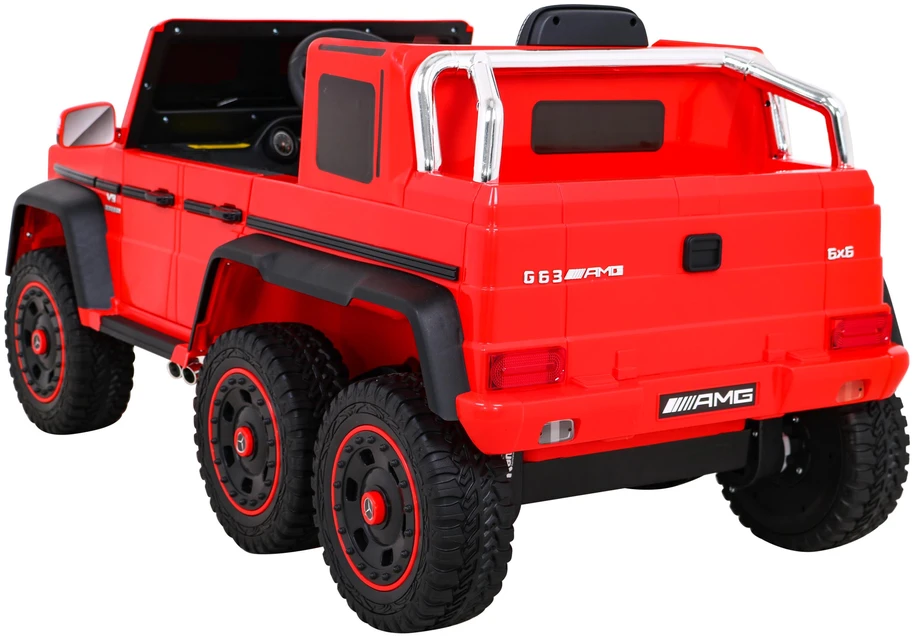 Ramiz Elektrinė mašina vaikams Mercedes G63 6x6 AMG Raudona
