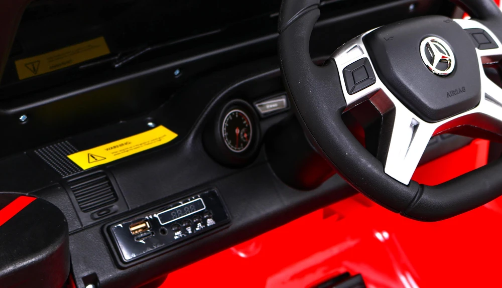 Ramiz Elektrinė mašina vaikams Mercedes G63 6x6 AMG Raudona