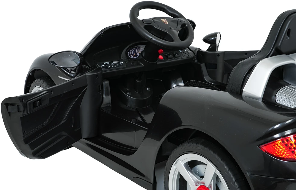 Vaikiškas elektromobilis Porsche 911 Carrera juodas