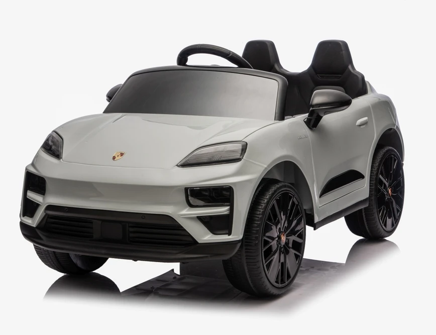 Vaikiškas elektromobilis Porsche Macan pilkas
