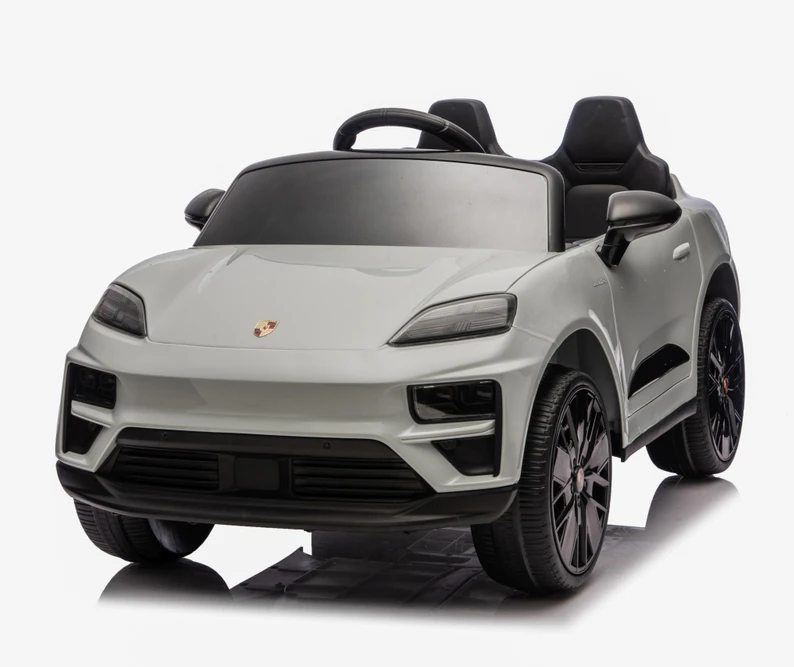Vaikiškas elektromobilis Porsche Macan pilkas