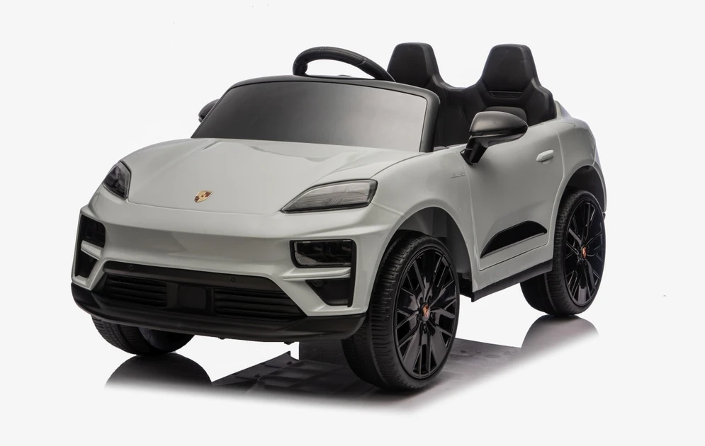 Vaikiškas elektromobilis Porsche Macan pilkas