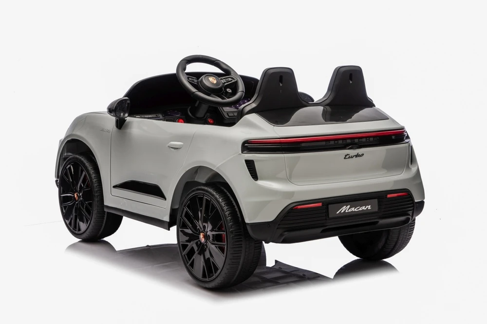 Vaikiškas elektromobilis Porsche Macan pilkas