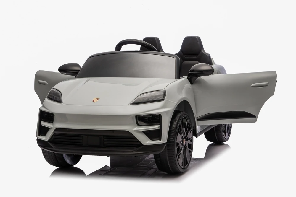 Vaikiškas elektromobilis Porsche Macan pilkas