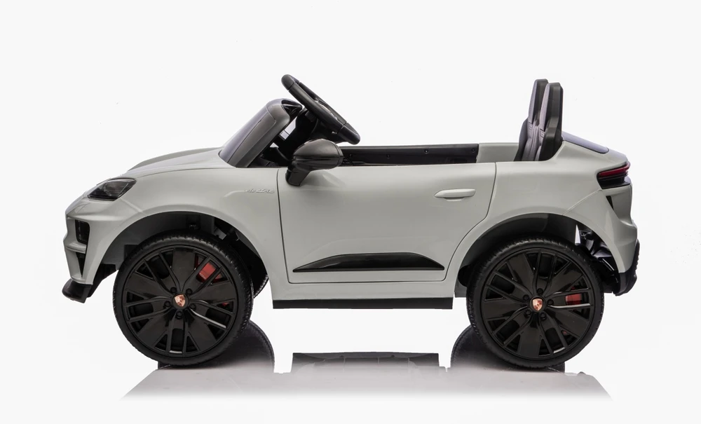 Vaikiškas elektromobilis Porsche Macan pilkas
