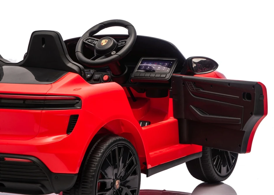 Vaikiškas elektromobilis Porsche Macan raudonas