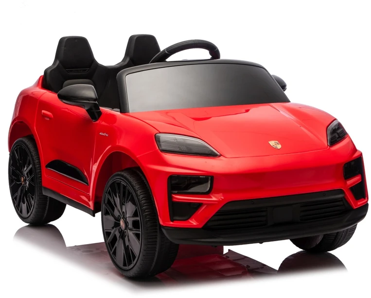 Vaikiškas elektromobilis Porsche Macan raudonas
