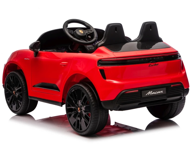 Vaikiškas elektromobilis Porsche Macan raudonas