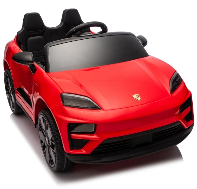 Vaikiškas elektromobilis Porsche Macan raudonas