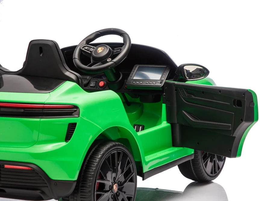 Vaikiškas elektromobilis Porsche Macan žalias