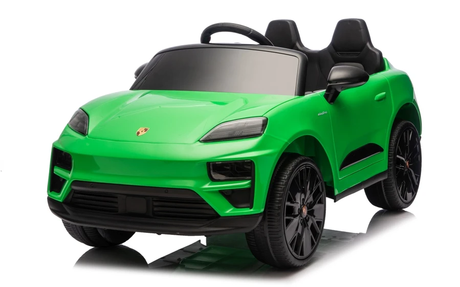 Vaikiškas elektromobilis Porsche Macan žalias