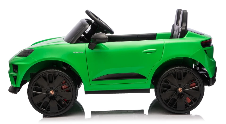 Vaikiškas elektromobilis Porsche Macan žalias
