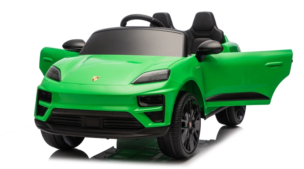 Vaikiškas elektromobilis Porsche Macan žalias