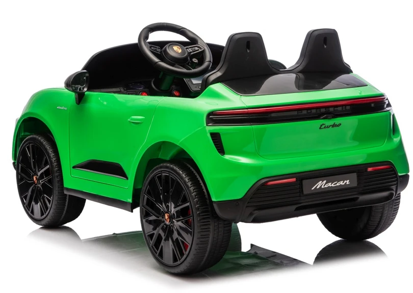 Vaikiškas elektromobilis Porsche Macan žalias