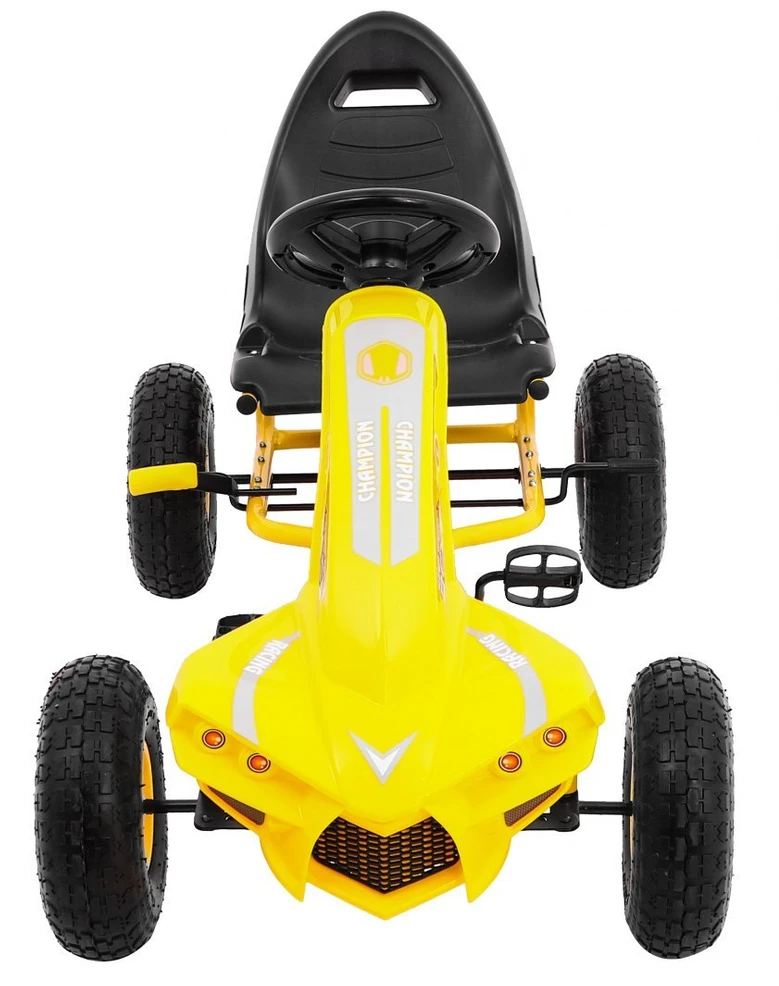 Joko Minamas kartingas GoKart Chamiopn geltonos spalvos