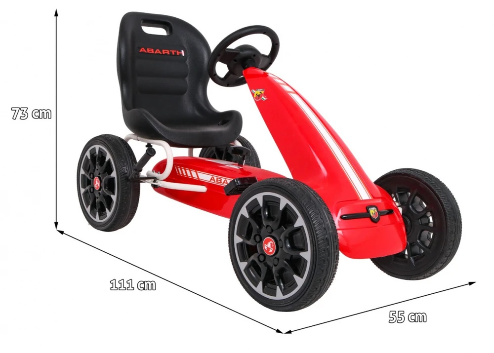 Ramiz Minamas kartingas GoKart ABARTH raudonos spalvos