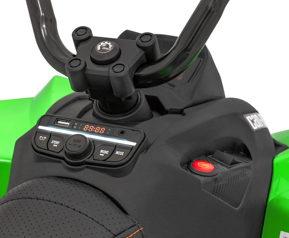 Elektrinis keturratis Maverick ATV, Žalias