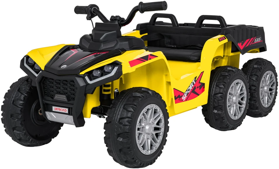 Dvivietis elektrinis keturratis Extreme Sport TX ATV 4x4, Geltona