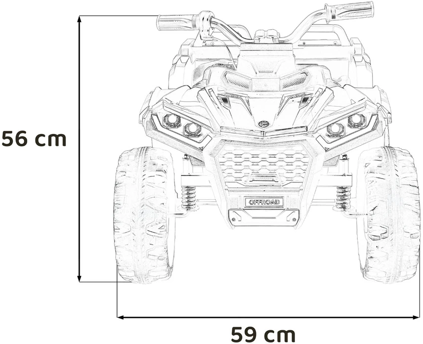 Dvivietis elektrinis keturratis Extreme Sport TX ATV 4x4, Rožinė