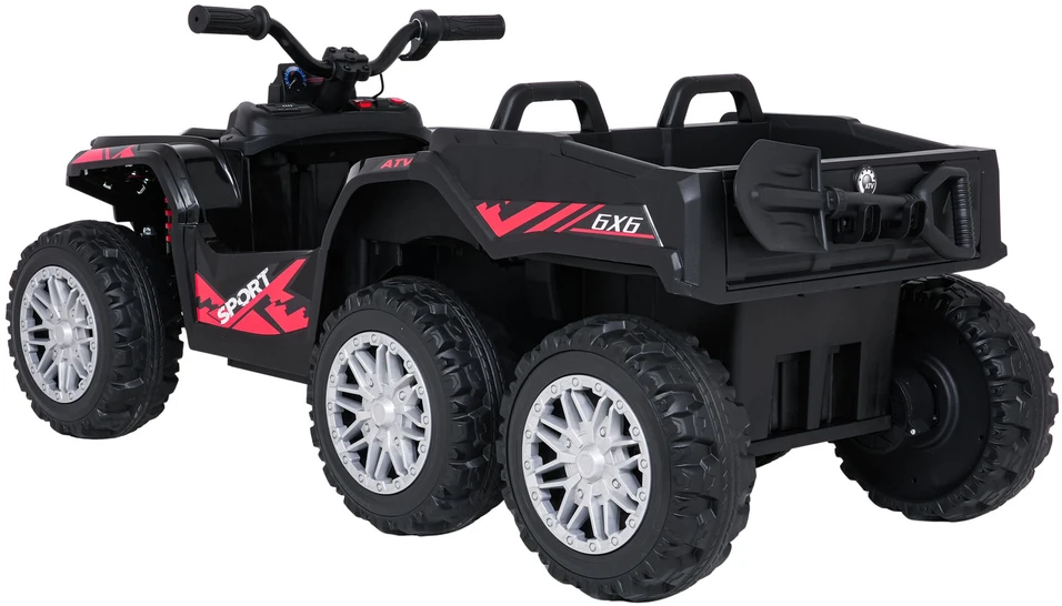 Dvivietis elektrinis keturratis Extreme Sport TX ATV 4x4, Juodas