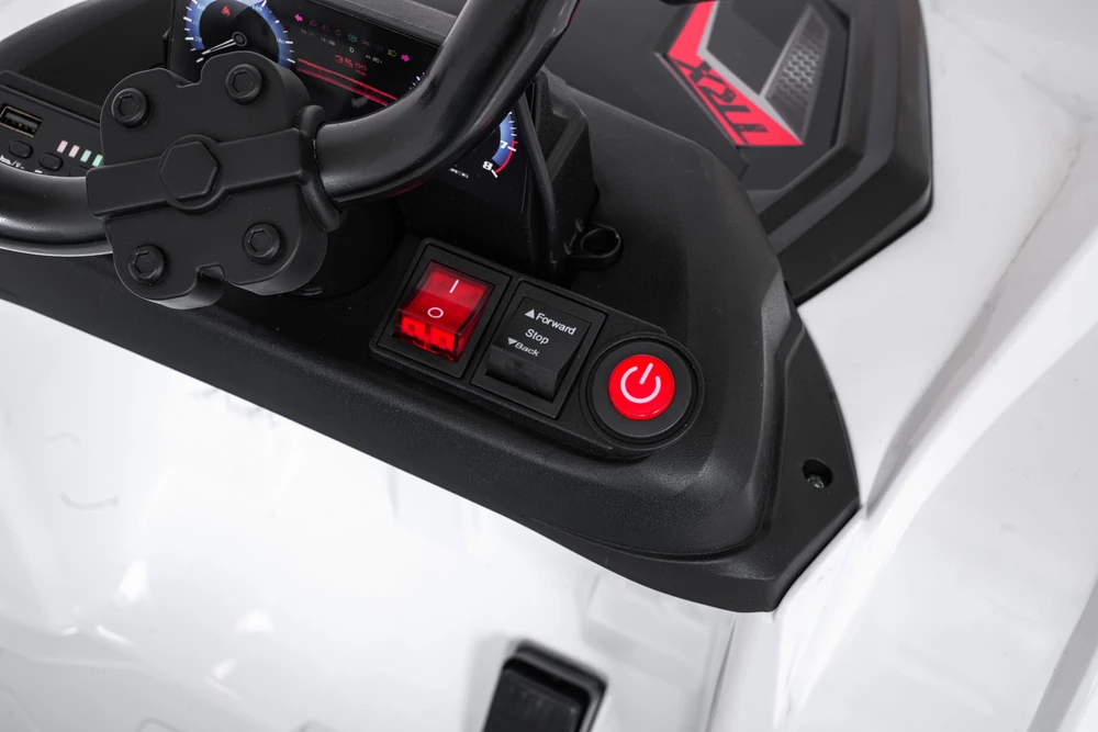 Dvivietis elektrinis keturratis Extreme Sport TX ATV 4x4, Baltas