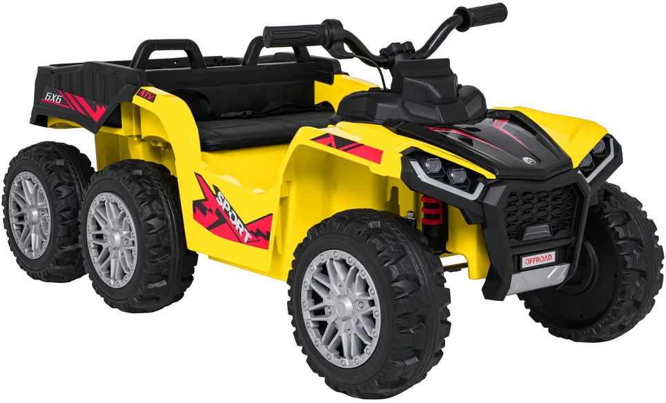 Dvivietis elektrinis keturratis Extreme Sport TX ATV 4x4, Geltona