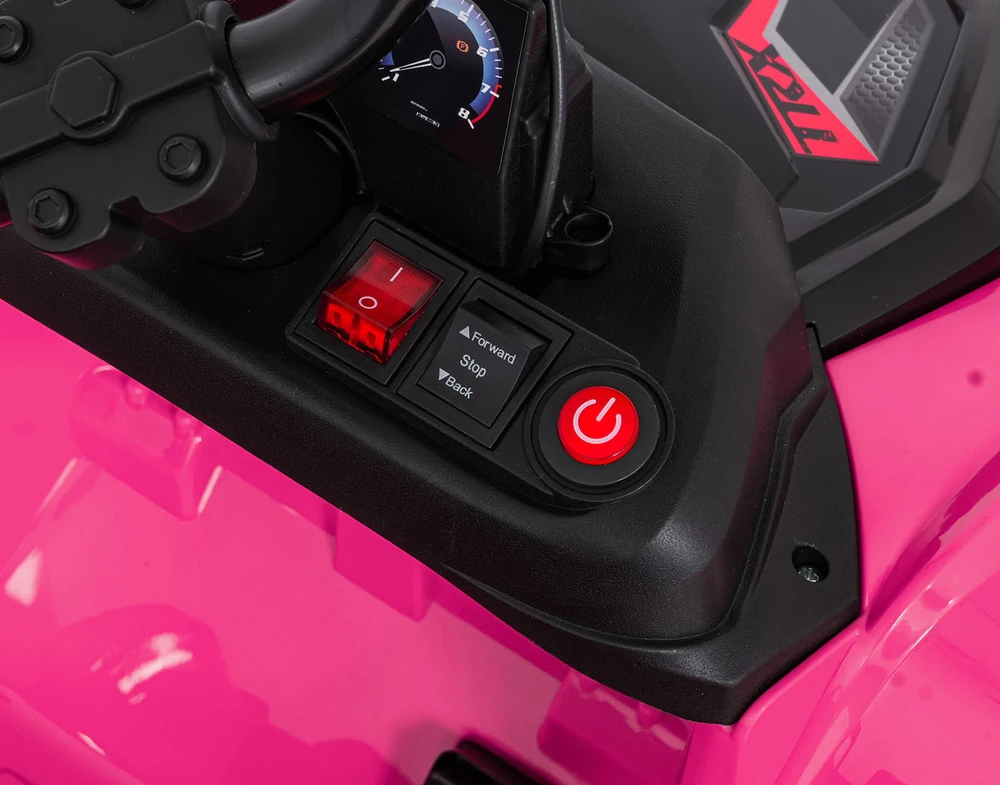 Dvivietis elektrinis keturratis Extreme Sport TX ATV 4x4, Rožinė