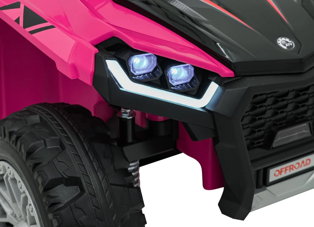 Dvivietis elektrinis keturratis Extreme Sport TX ATV 4x4, Rožinė