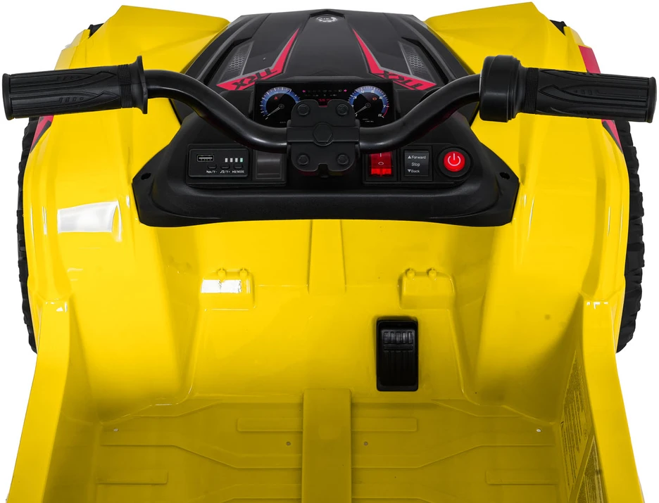 Dvivietis elektrinis keturratis Extreme Sport TX ATV 4x4, Geltona