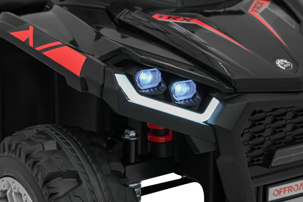 Dvivietis elektrinis keturratis Extreme Sport TX ATV 4x4, Juodas