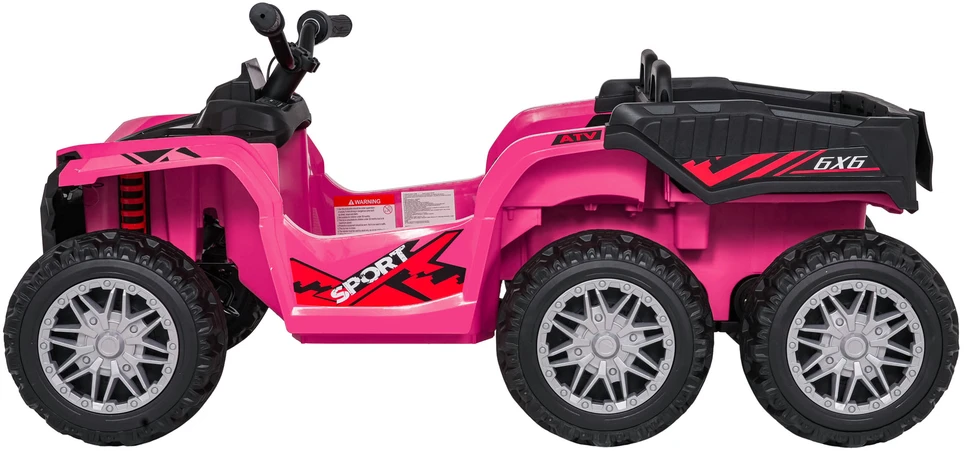 Dvivietis elektrinis keturratis Extreme Sport TX ATV 4x4, Rožinė